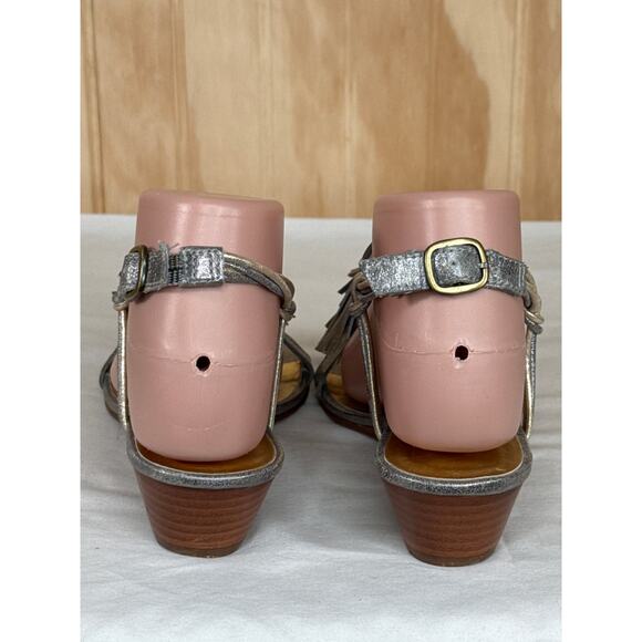 Bernardo Court Micro Wedges Leather Adjustable Buckle Stacked Heel Size 6 - Picture 8 of 11